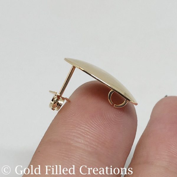 Gold filled Clip On Earring wholesale , 4 10 30 pcs 20 discount
