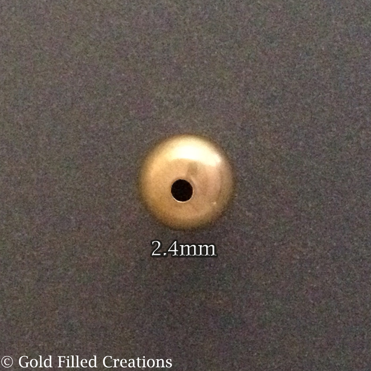 Gold bead spacer