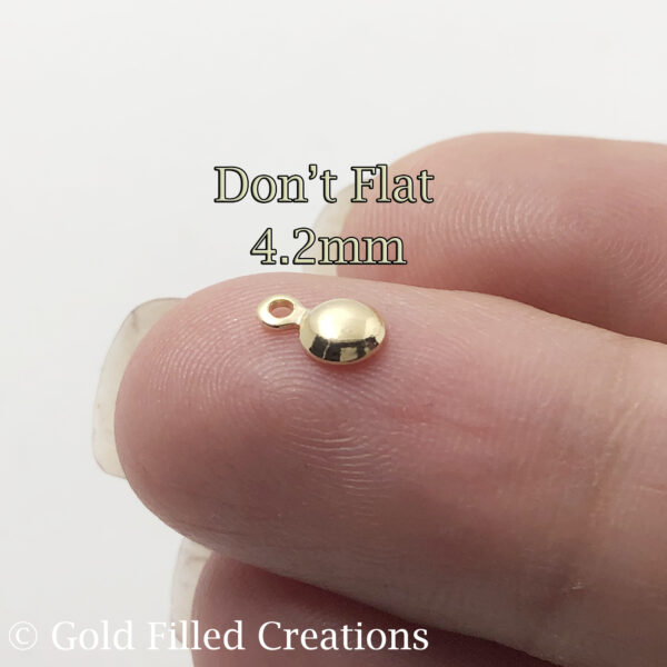 Gold filled round charms