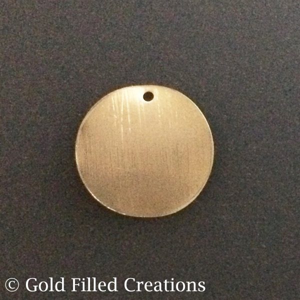 Gold filled round disc wave 11mm , 5 15 50 pieces 20 discount , gold