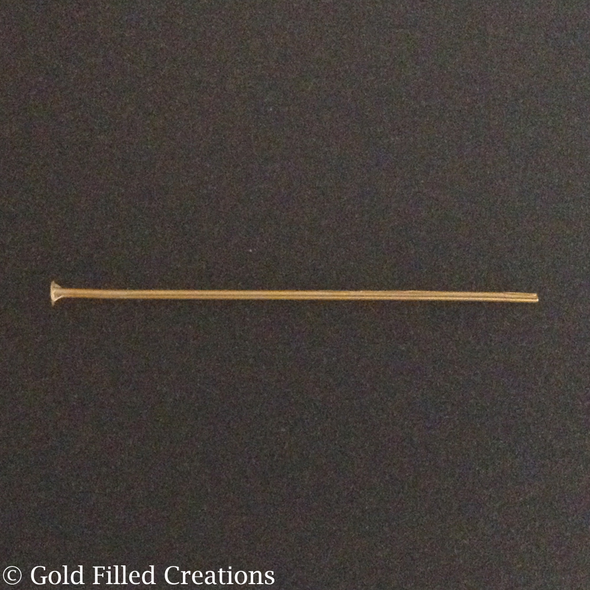 gold Flat Head pins