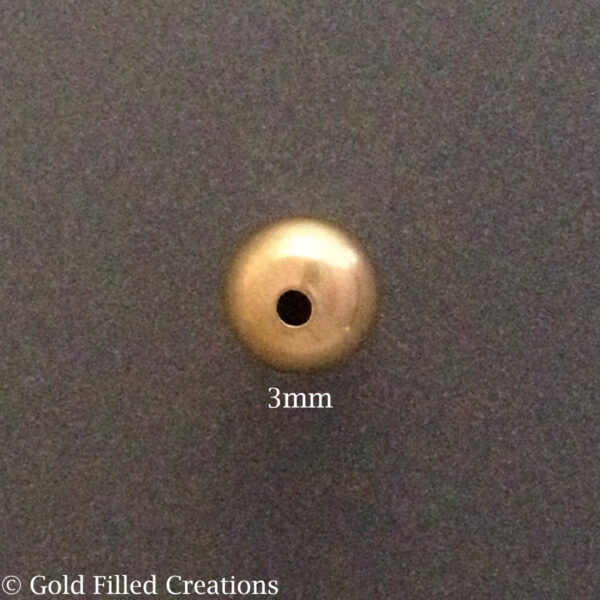 Gold Seamless Beads Spacer round