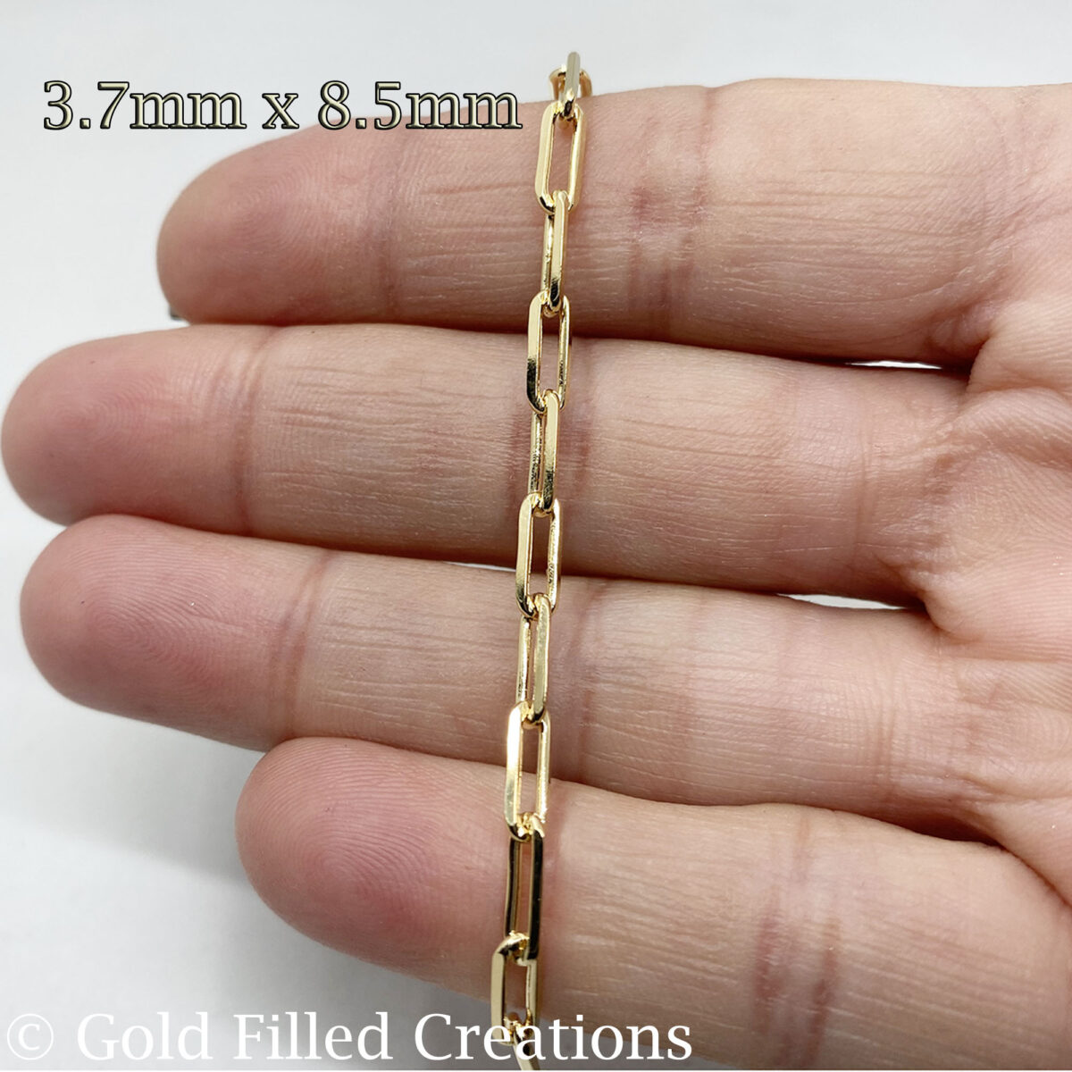 14K Yellow Gold Filled Classic Cable Necklace Chain - 3 Feet (100cm) For Jewelry Making
