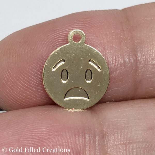 Gold Filled Emoticon Charms