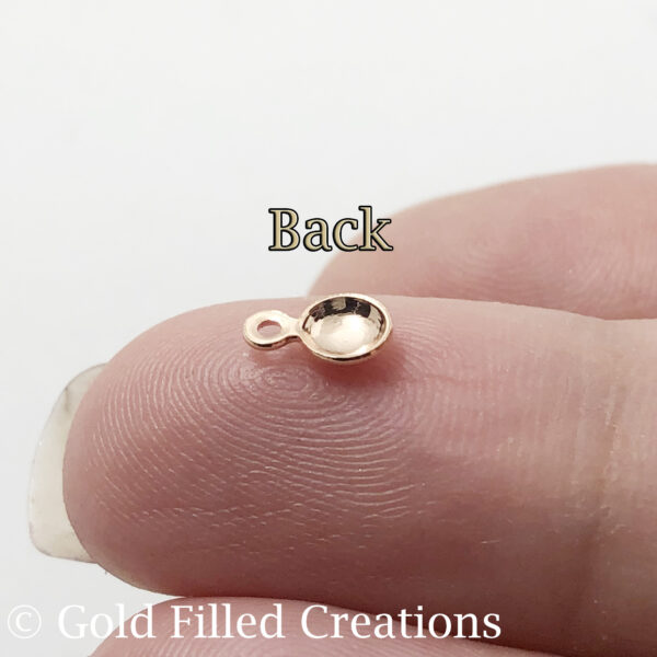 Rose Gold round charms