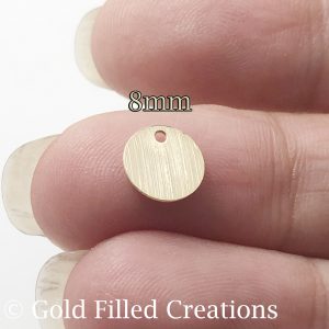 Gold Filled Round Disc