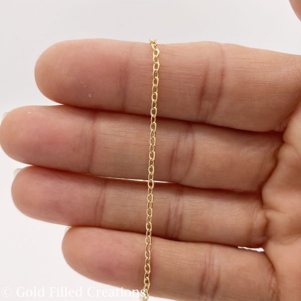 Gold Filled Flat Cable chain